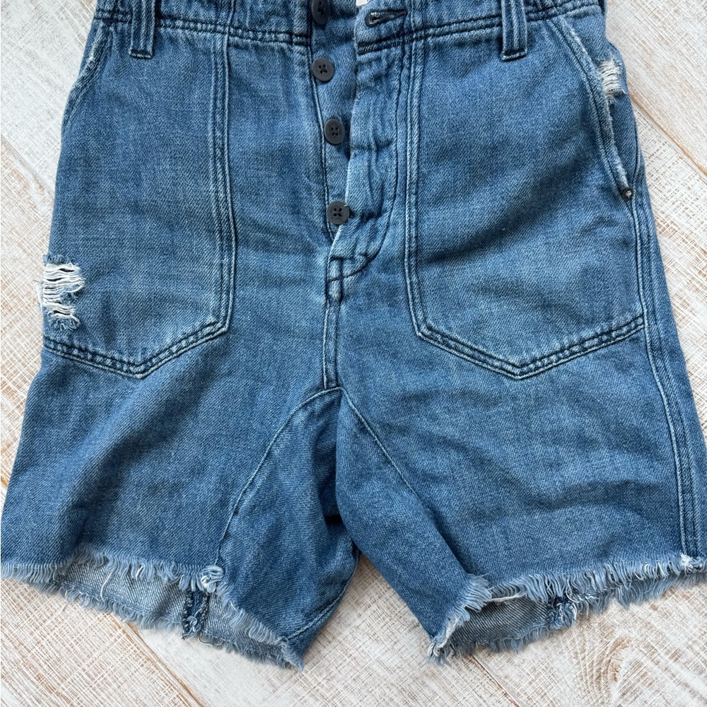 We The Free Denim Shorts with Patterned Lining